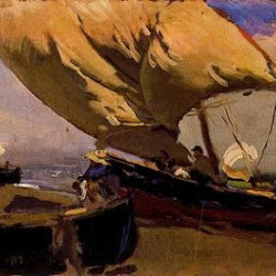 Joaquín Sorolla (1903-1904): Arrastre del bou. Impresionismo. Caja de ahorrros de Valencia