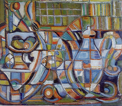 Pequeño bodegón cubista Pequeño bodegón cubista