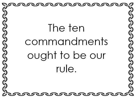 Ten commandments